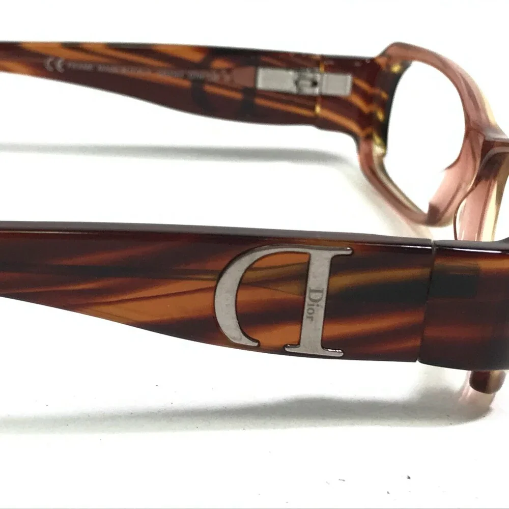Christian Dior Eyeglasses Frames CD3144 D7N Clear Brown Wood Grain 50-15-130
